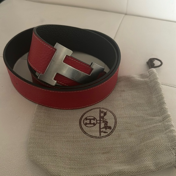 Red and black Hermez belt - Picture 1 of 1